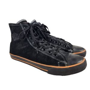 Harley-Davidson Black and Orange Sneakers
